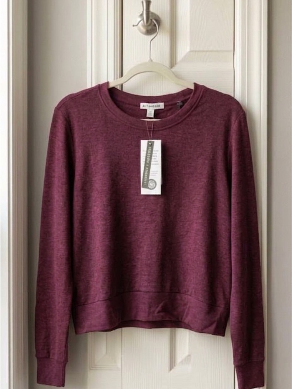 Threads 4 Thought Women's Crewneck Sweater in Deep Burgundy